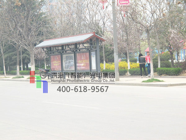 山東仿古公交候車亭燈箱 山東仿古公交候車亭燈箱